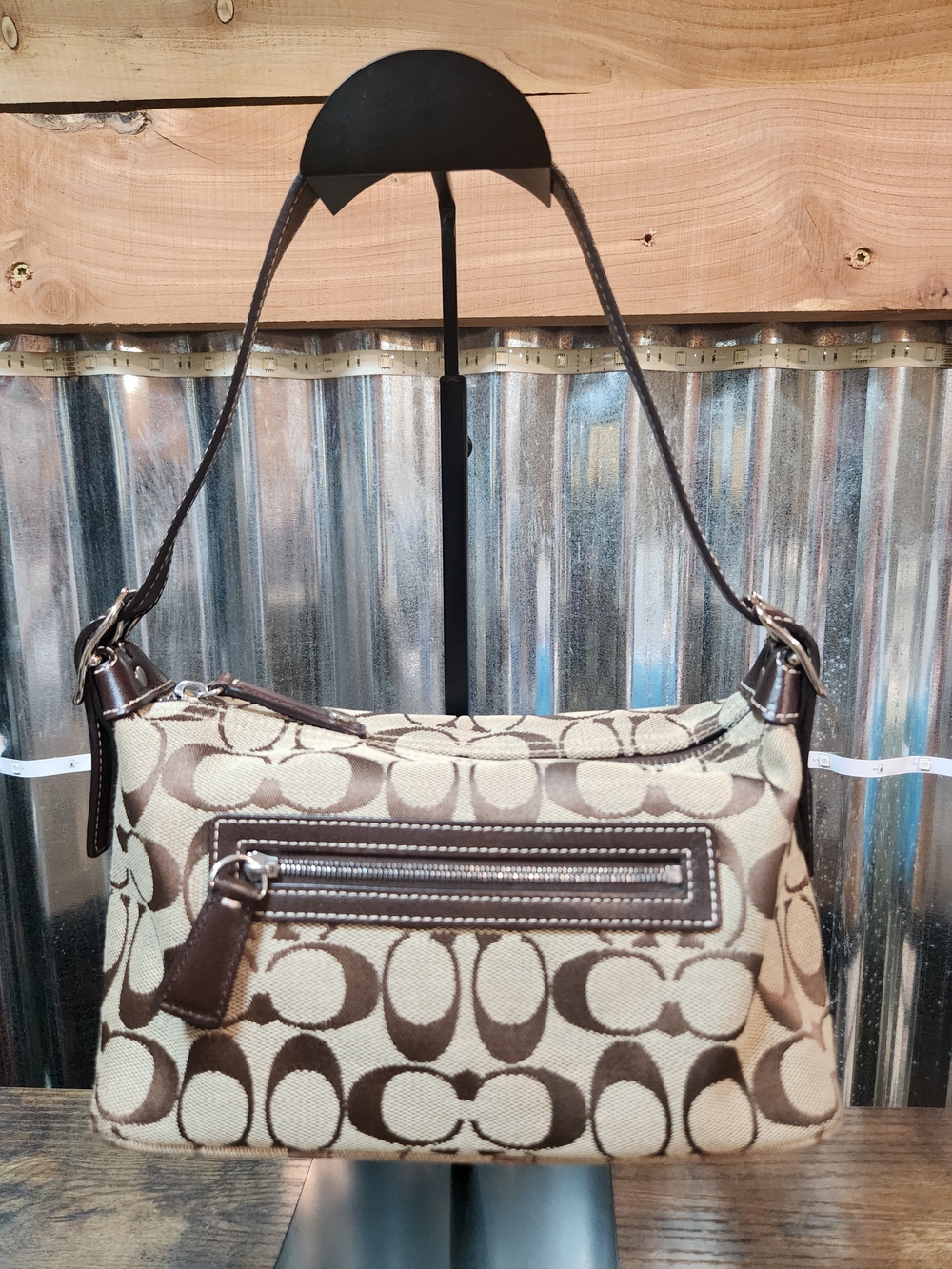 Coach Signatire C Monogram Demi Shoulder Bag